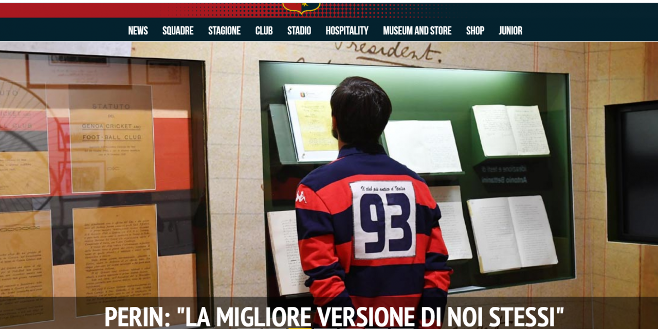 Dal Sito ufficiale del Genoa