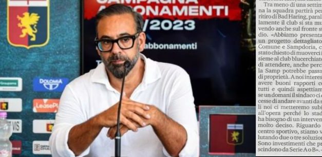 Blazquez, Ferraris e la… sampedoria
