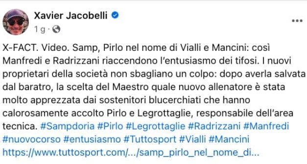 Un Jacobelli a metà