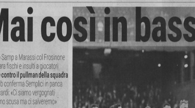 Parlo di Doria ma per parlare di stampa
