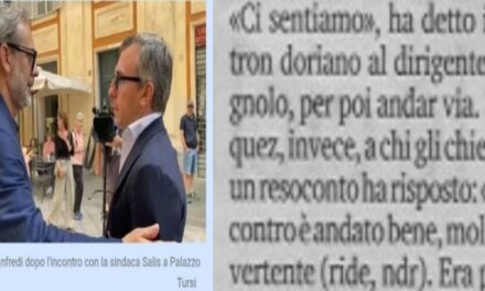 L’incontro col Sindaco Salis